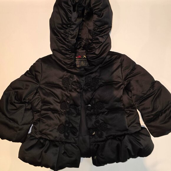 Ralph Lauren Black Stylish Puffer Jacket - Warm and Cozy for Your Little One - Picture 1 of 6